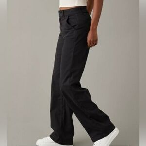 American Eagle Stretch Super High Waisted Baggy Wide Leg Pants